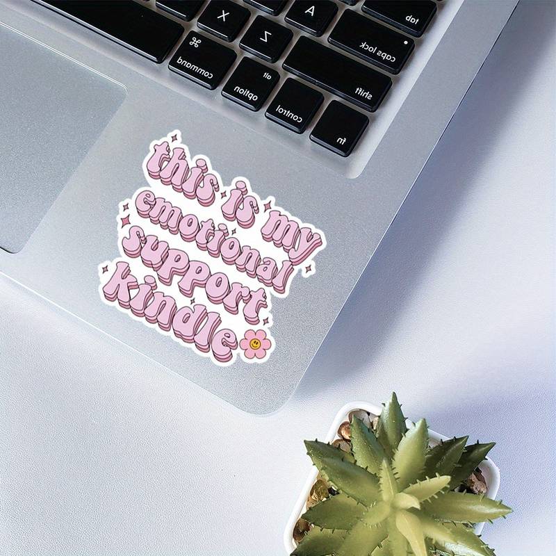 This Is My Emotional Support Kindle Sticker Kindle Sticker - Temu